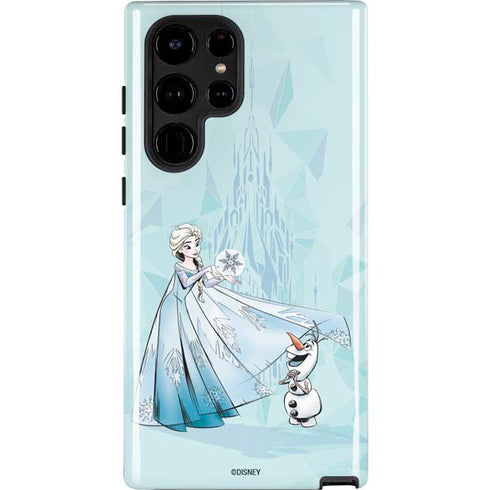 Disney Frozen Elsa and Olaf Art Galaxy S25 Ultra Impact Case